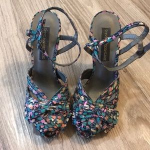 Steve Madden Luxe Floral Heels size 8